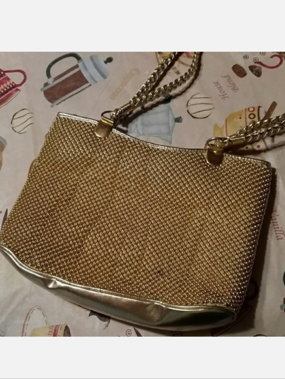 Vintage Marlo Gold Metal Mesh Purse